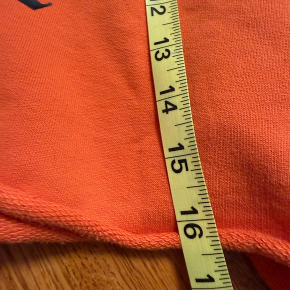 Juicy Couture Urban Outfitters Cropped Hoodie Orange Large Womens Boxy Raw Hem - Picture 7 of 8